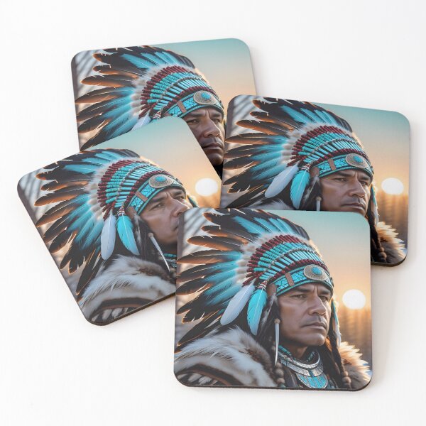 Item preview, Native American Warrior Chief designed and sold by TheArtOfPat.