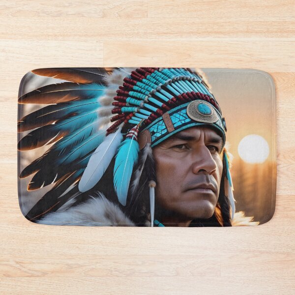 Item preview, Native American Warrior Chief designed and sold by TheArtOfPat.