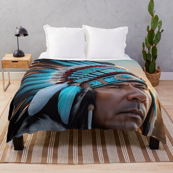 Item preview, Native American Warrior Chief designed and sold by TheArtOfPat.