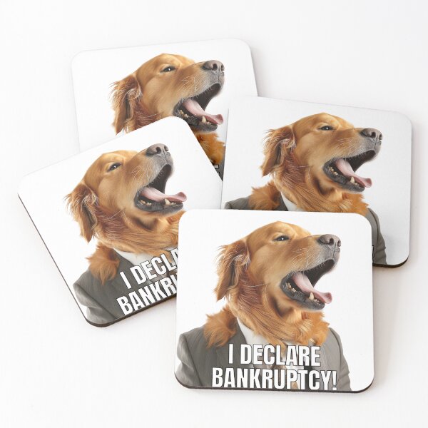 Item preview, Golden Retriever Declares Bankruptcy! designed and sold by KazzasKorner.