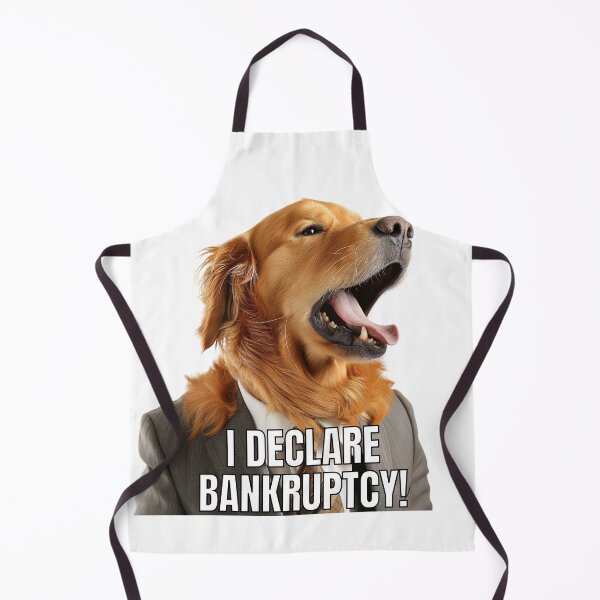 Item preview, Golden Retriever Declares Bankruptcy! designed and sold by KazzasKorner.
