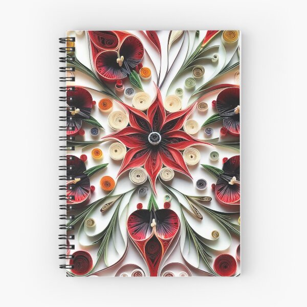Item preview, Sturt's Desert Pea (Swainsona formosa) Quilling Digital Australian Wildflower designed and sold by Rachael Taylor.