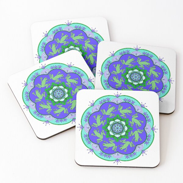 Item preview, Froggy Mandala designed and sold by LeilaWarneArt.