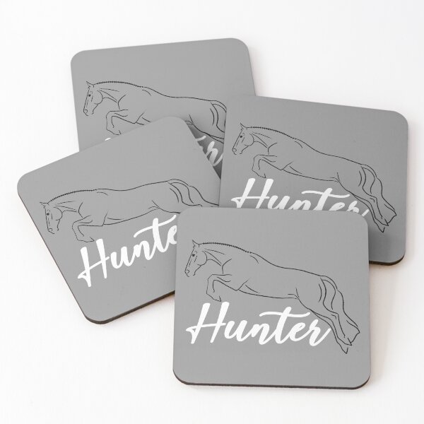 Item preview, Black Hunter Horse Sketch with White Text designed and sold by DappledMoon.