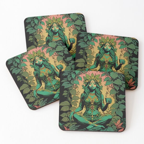Item preview, Mother Ayahuasca: The DMT Jungle Goddess of the Earth designed and sold by Occult Designs.