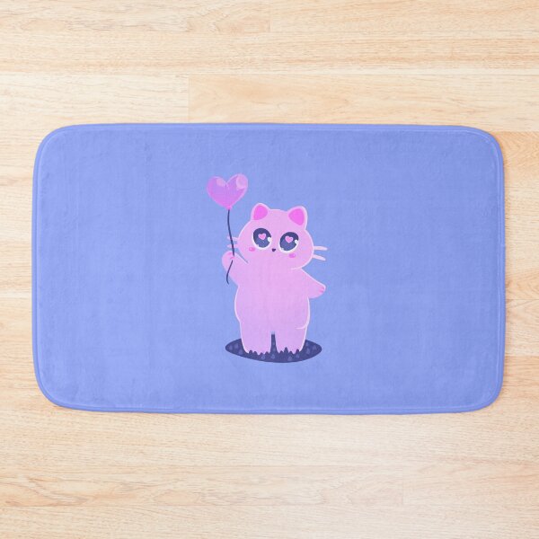 Item preview, Catto with a Heart Balloon designed and sold by sillycattos.