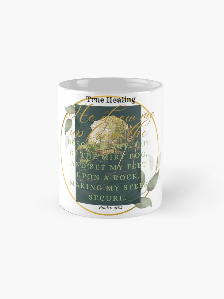 Thumbnail 4 of 6, Coffee Mug, Out of the Bog - Psalm 40 designed and sold by ththpodcast.