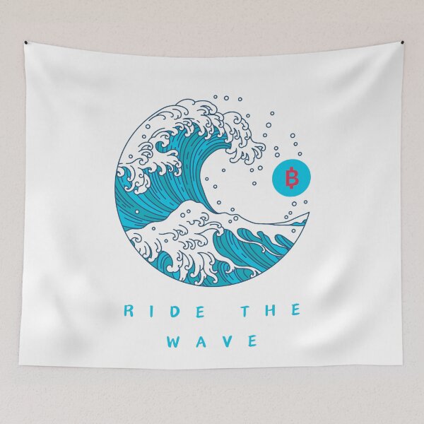 Item preview, Ride the bitcoin wave designed and sold by Bitcoinfan.