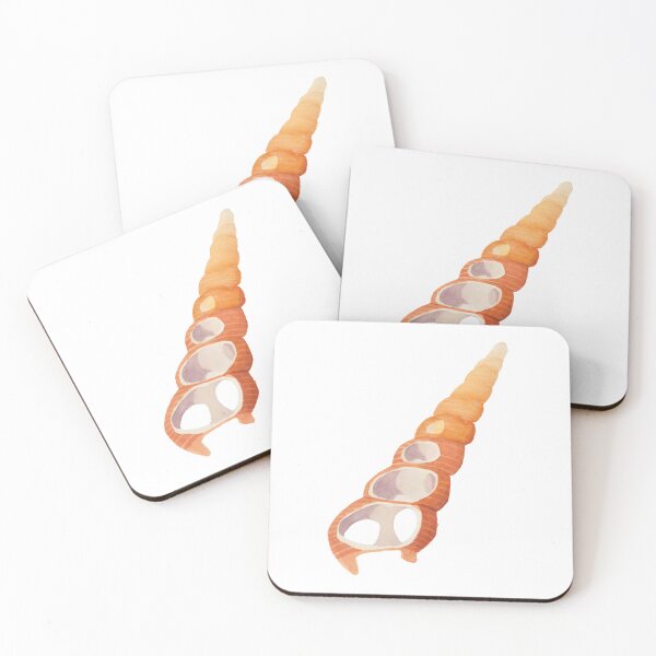 Item preview, Orange Watercolour Shell designed and sold by LaniMaeCreative.