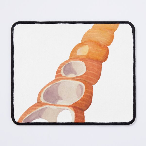 Item preview, Orange Watercolour Shell designed and sold by LaniMaeCreative.