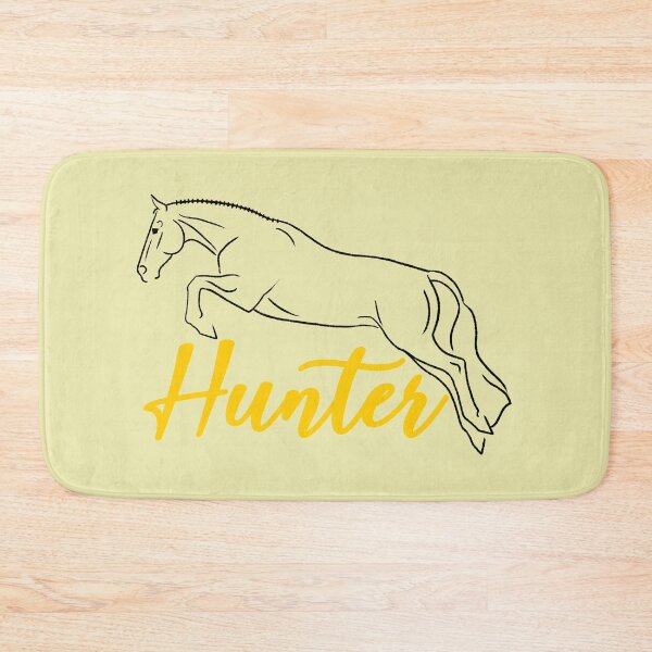 Item preview, Black Hunter Horse Sketch with Yellow Text designed and sold by DappledMoon.