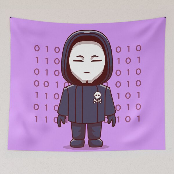Item preview, Whiz Kid: Cute Hacker Cartoon Icon designed and sold by hjian8219.