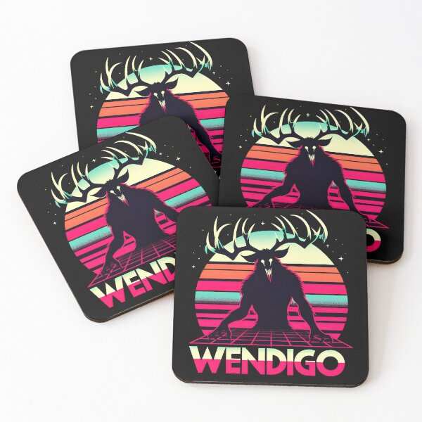 Item preview, Wendigo Retro Cryptid Supernatural Folklore Monster Graphic designed and sold by SpookshowDesign.