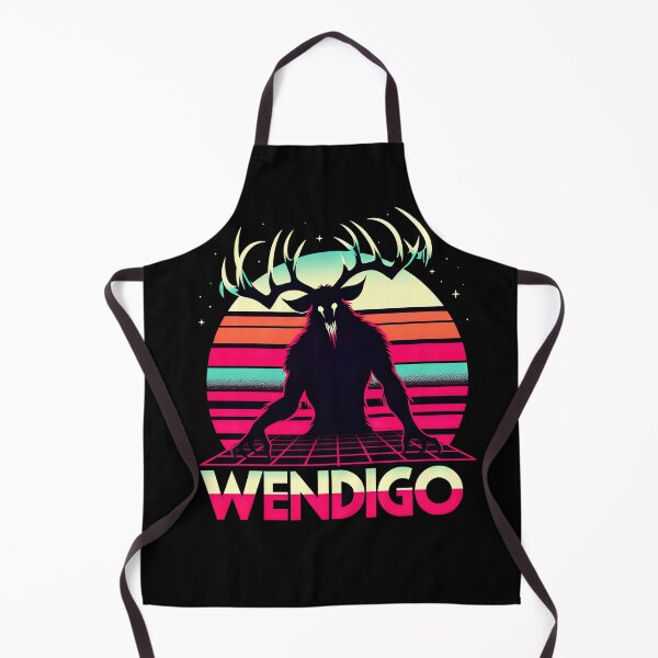 Item preview, Wendigo Retro Cryptid Supernatural Folklore Monster Graphic designed and sold by SpookshowDesign.