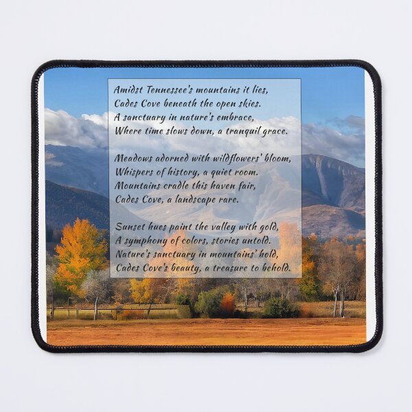 Item preview, Cades Cove Poem - Great Smoky Mountains designed and sold by gotops12.