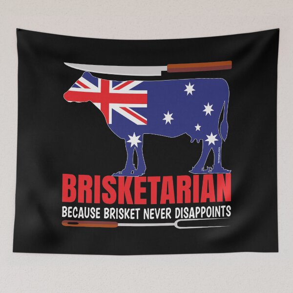 Item preview, BRISKETARIAN. BECAUSE BRISKET NEVER DISAPPOINTS. For Australian Butchers, Meat Eaters, BBQ Lovers, Keto and Carnivore Diet, Proper Human Diet and Healthy Nutrition designed and sold by Made by Tamar.