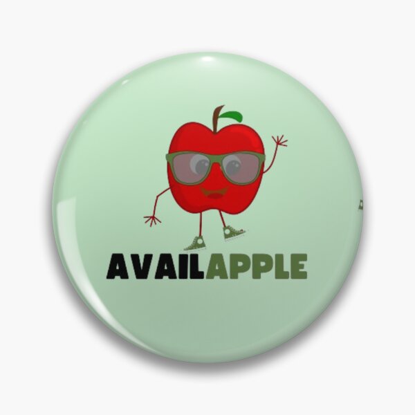 Item preview, Availapple cute apple with glasses graphic design designed and sold by neliswaj.
