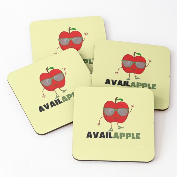 Item preview, Availapple cute apple with glasses graphic design designed and sold by neliswaj.