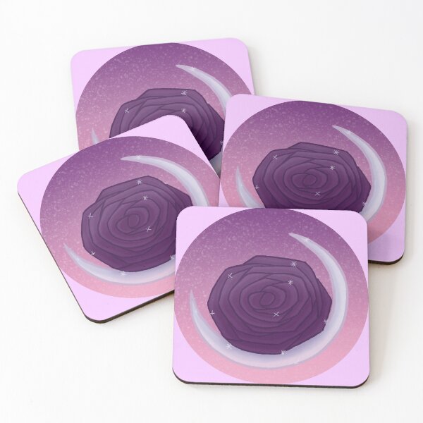 Item preview, purple lunar rose with pastel pink sky designed and sold by rainbowberry.