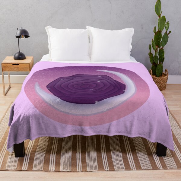 Aperçu de l'œuvre rose lunaire violette avec ciel rose pastel créée et vendue par rainbowberry.