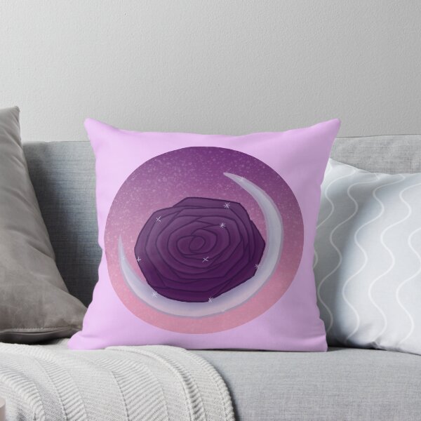 Item preview, purple lunar rose with pastel pink sky designed and sold by rainbowberry.