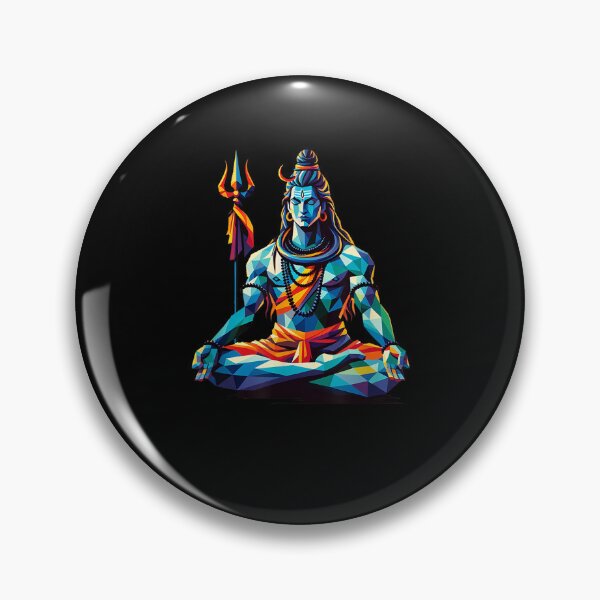 Item preview, Polygon Lord Shiva Hindu God Spiritual Meditation designed and sold by taaddison50.