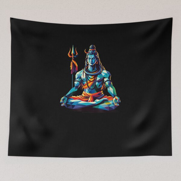 Item preview, Polygon Lord Shiva Hindu God Spiritual Meditation designed and sold by taaddison50.