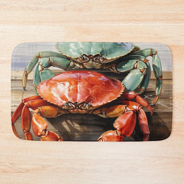 Item preview, Watercolor Crabs Fresh From the Ocean designed and sold by HollywoodInked.