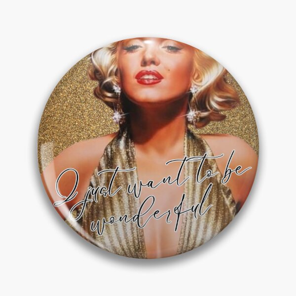 Item preview, I Just Want To Be Wonderful Marilyn Monroe Quote designed and sold by Vicky021.