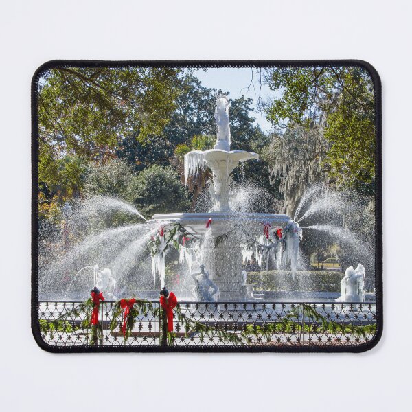 Item preview, Savannah: Frozen Forsyth Park Fountain Photos designed and sold by For91days-Blog.