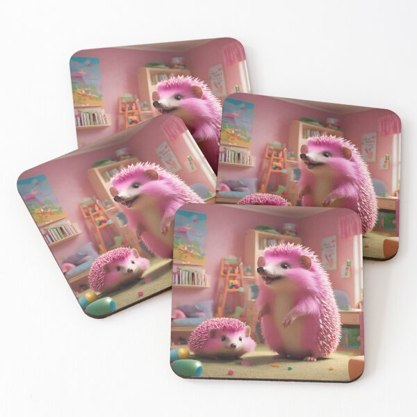 Item preview, Pink hedgehogs designed and sold by Dunc Ebedes.