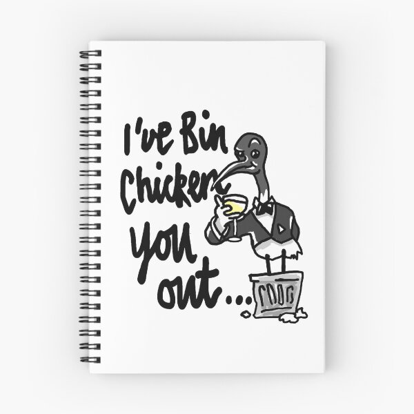 Item preview, Valentine's Bin Chicken T Shirt - Australian Bin Chicken Valentine's Day Themed Tee with quote "I've Bin Chicken You Out" featuring an Aussie Ibis bird! designed and sold by sketchNkustom.