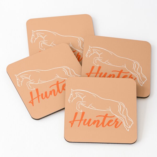 Item preview, White Hunter Horse Sketch with Orange Text designed and sold by DappledMoon.