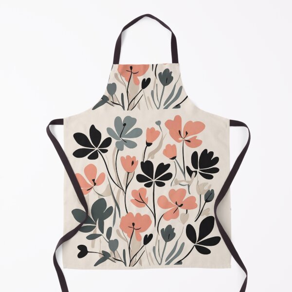 Item preview, Flourishing flora in Matisse's palette, flat illustration, style Poster, pastel color, monochromatic black color palette, simple and minimalistic, negative spaces designed and sold by thima shop.