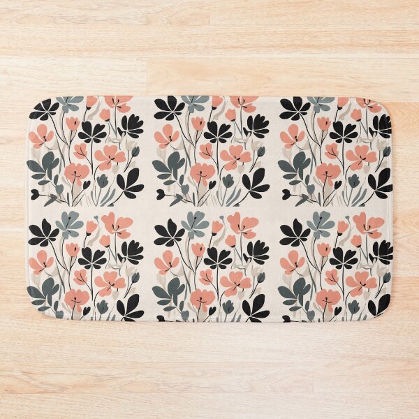 Item preview, Flourishing flora in Matisse's palette, flat illustration, style Poster, pastel color, monochromatic black color palette, simple and minimalistic, negative spaces designed and sold by thima shop.