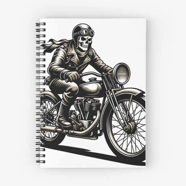 Item preview, skull biker designed and sold by FerdiEverywhere.