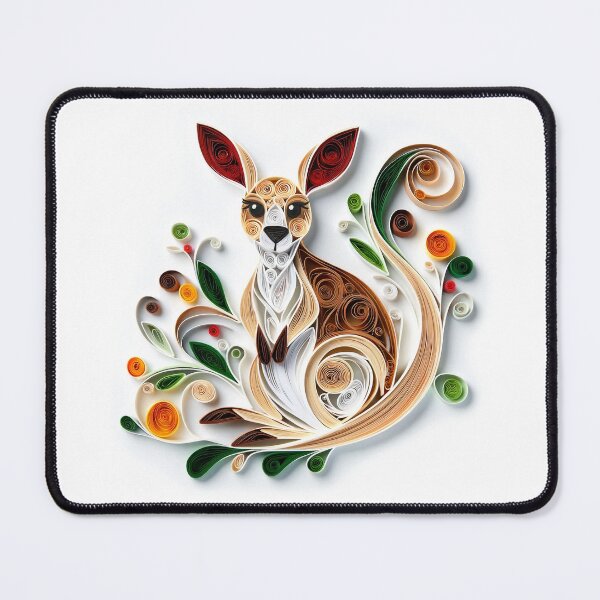Item preview, Kangaroo Australian Animal Digital Quilling designed and sold by Rachael Taylor.