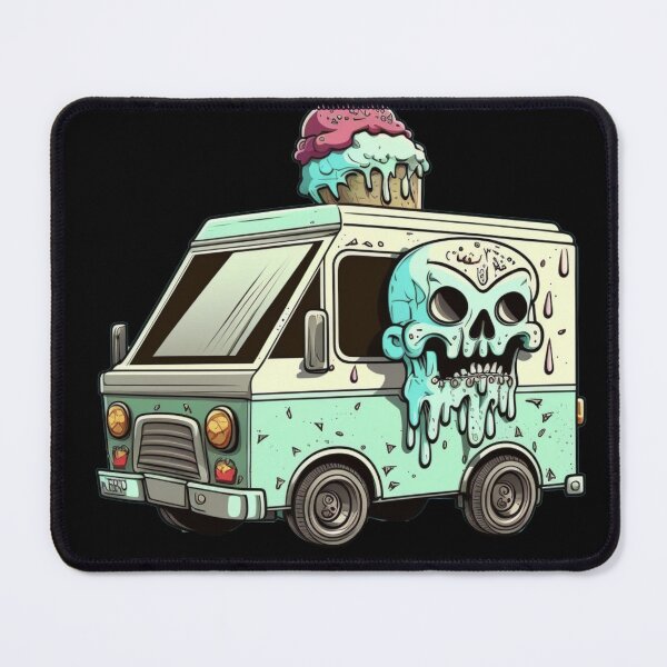 Item preview, Skulls & Scoops Ice Cream Truck designed and sold by unthinkabletees.