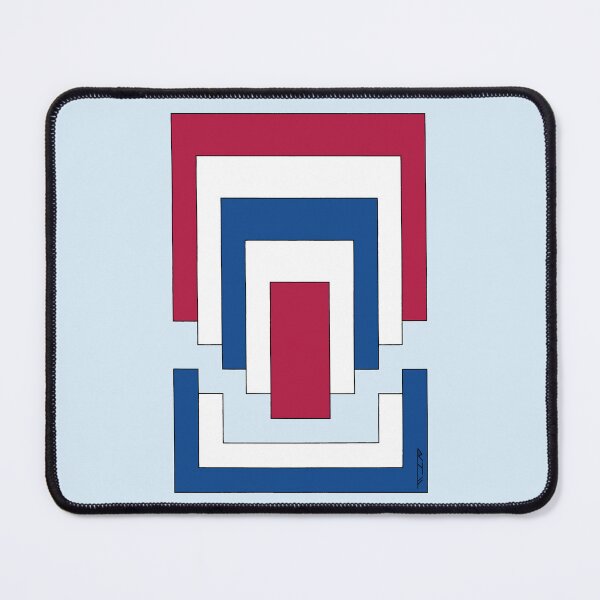 Item preview, Rectangle Abstract in Red, White, and Blue  designed and sold by Azure Lion Productions.