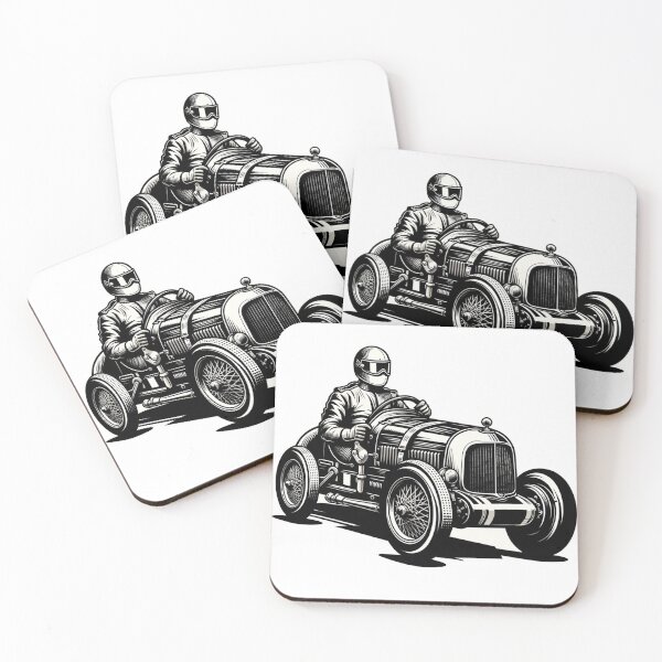 Item preview, vintage car racer designed and sold by FerdiEverywhere.