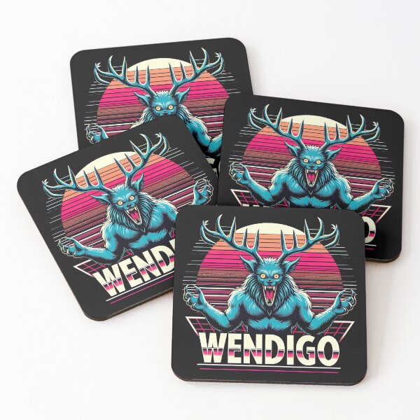 Item preview, Wendigo Retro Cryptid Supernatural Folklore Monster Graphic designed and sold by SpookshowDesign.