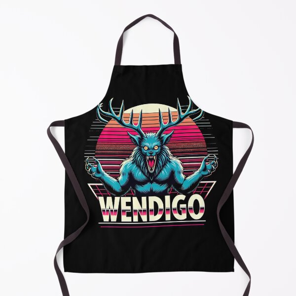 Item preview, Wendigo Retro Cryptid Supernatural Folklore Monster Graphic designed and sold by SpookshowDesign.