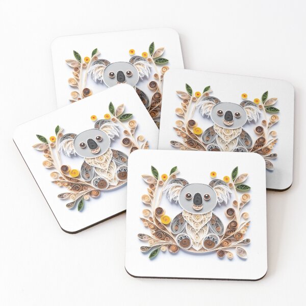 Item preview, Koala Australian Animal Digital Quilling designed and sold by Rachael Taylor.