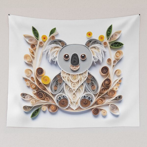 Item preview, Koala Australian Animal Digital Quilling designed and sold by Rachael Taylor.