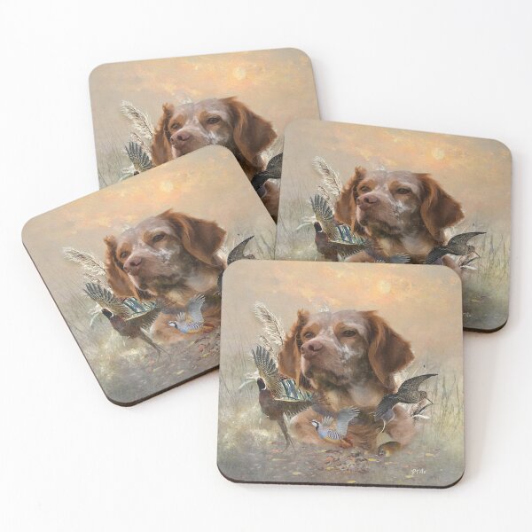 Item preview, French Brittany, Bird Hunting Art  designed and sold by TammyHunterArt.