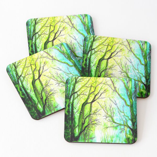 Item preview, Mystical Trees in Green designed and sold by Linda Callaghan.