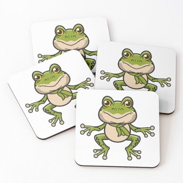 Item preview, Green Cartoon Frog Character designed and sold by LinleeFashion.
