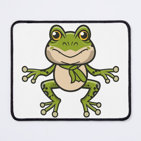 Item preview, Green Cartoon Frog Character designed and sold by LinleeFashion.