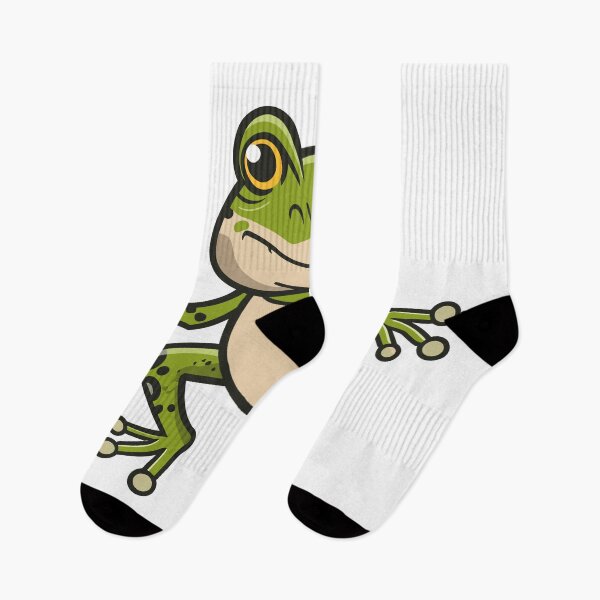 Item preview, Green Cartoon Frog Character designed and sold by LinleeFashion.