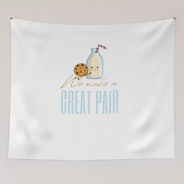 Item preview, Copy of We Make a Great Pair - Milk and Cookie designed and sold by smart-donkey.